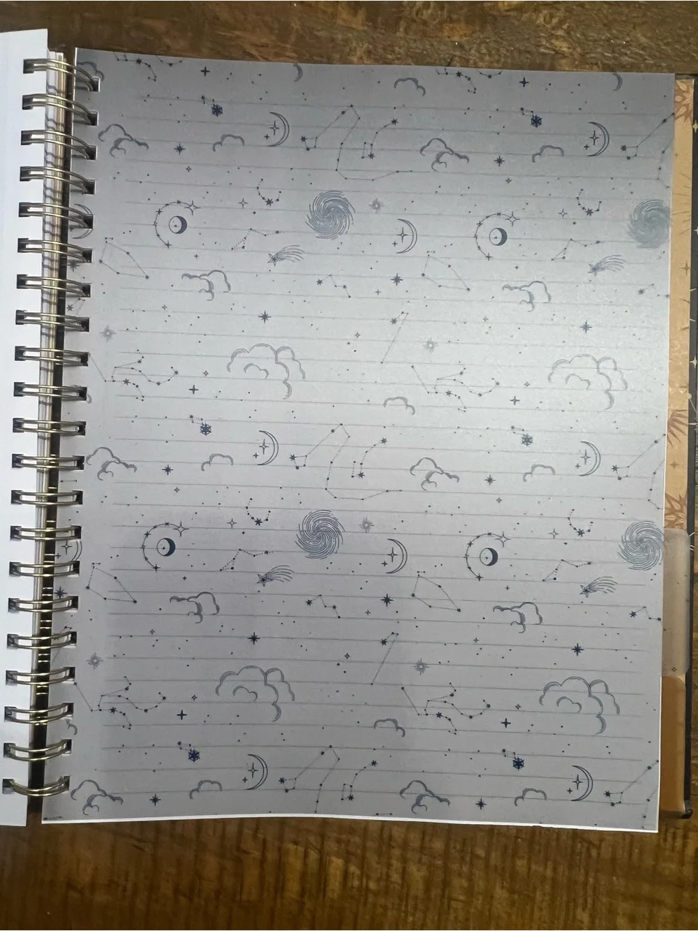 Celestial Spiral-Bound Notebook - Black & Gold: Deluxe Notebook bundle